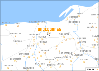 map of Orocodones
