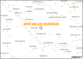 map of Orocual de Los Mangos