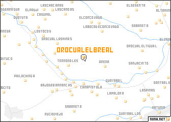 map of Orocual El Breal