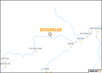 map of Oro de Agua