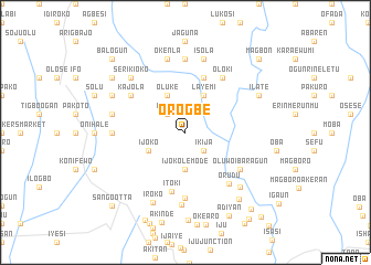 map of Orogbe