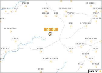 map of Orogun