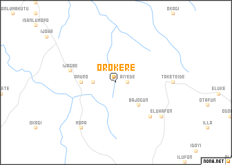 map of Orokere