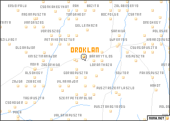 map of Oroklán