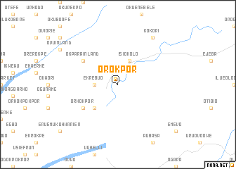 map of Orokpor