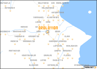 map of Orolóyion