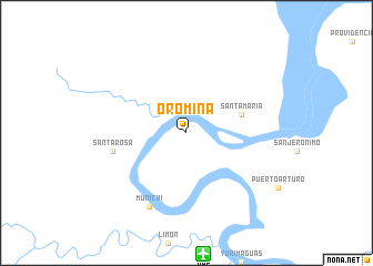 map of Oromina