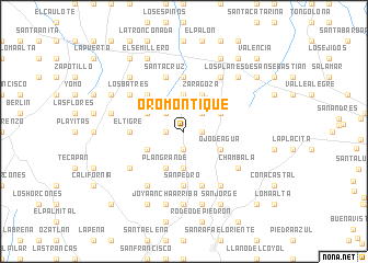 map of Oromontique