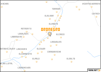 map of Oro Negro