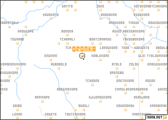map of Oronka