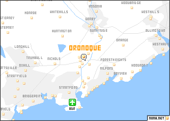 map of Oronoque