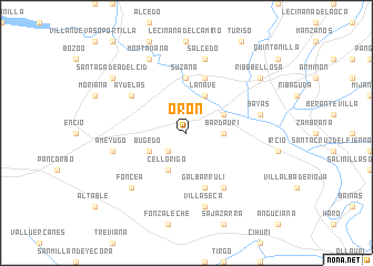 map of Orón