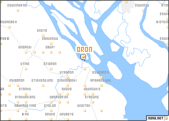 map of Oron