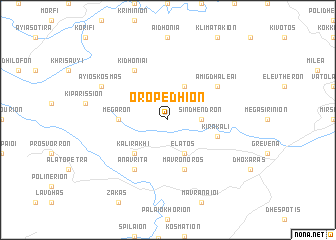 map of Oropédhion