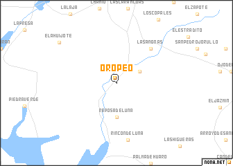 map of Oropeo