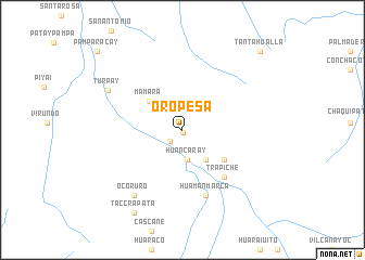 map of Oropesa