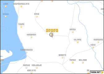 map of Ororo
