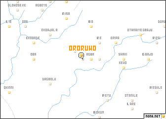 map of Ororuwo