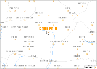 map of Orosfaia