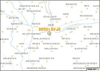 map of Oroslavje