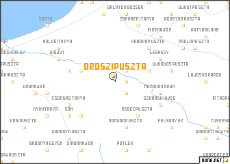 map of Oroszipuszta