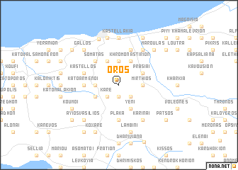 map of Óros