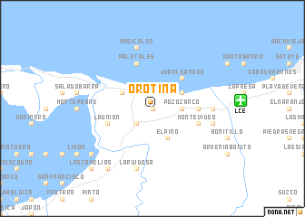 map of Orotina