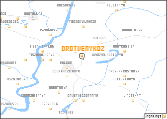 map of Örötvényköz