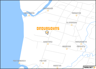 map of Oroua Downs