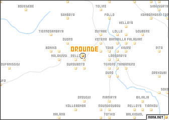 map of Oroundé