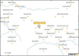 map of Oro Vivo