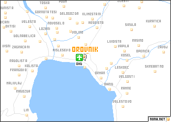 map of Orovnik