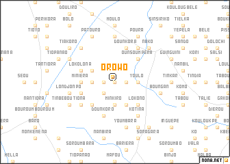 map of Orowo