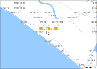 map of Oroyo Zion