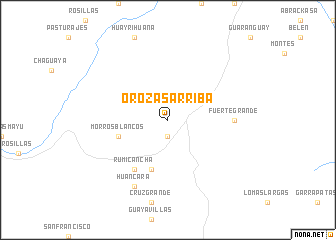 map of Orozas Arriba