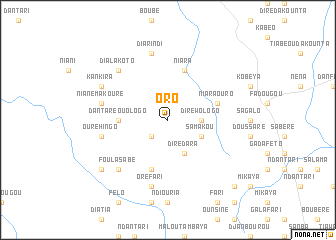 map of Oro