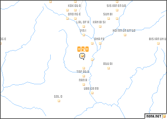 map of Oro