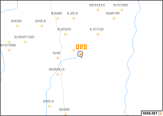 map of Oro