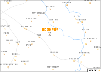 map of Orpheus