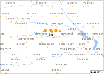 map of Orpierre