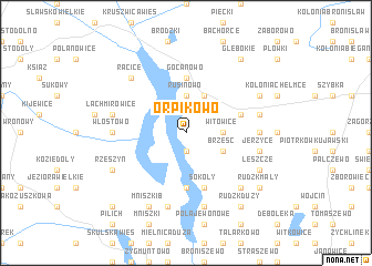 map of Orpikowo