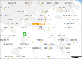 map of Orpington