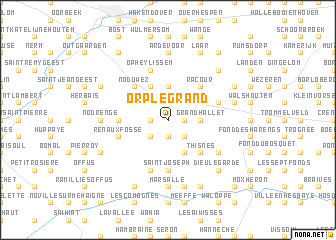 map of Orp-le-Grand