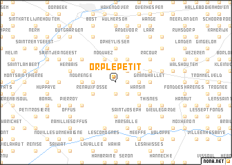 map of Orp-le-Petit