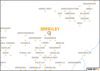 map of Orraxley