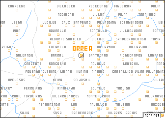 map of Órrea