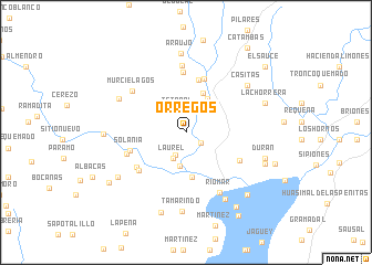 map of Orregos