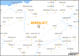 map of Orreslätt