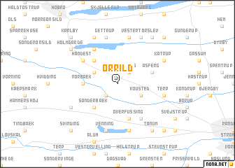 map of Ørrild