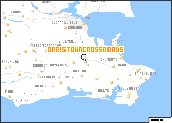 map of Orristown Cross Roads